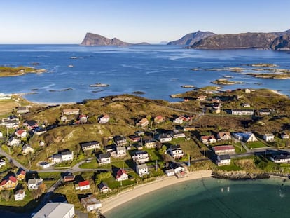 Foto panorâmica da ilha de Sommar.