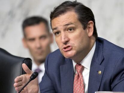 El senador Ted Cruz, republicano por el Estado de Texas, en un debate. 