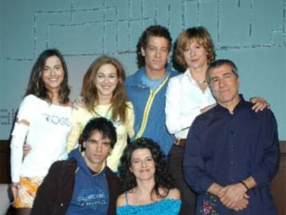 Los actores de <i>Capital,</i> una de las nuevas series producidas para Telemadrid.