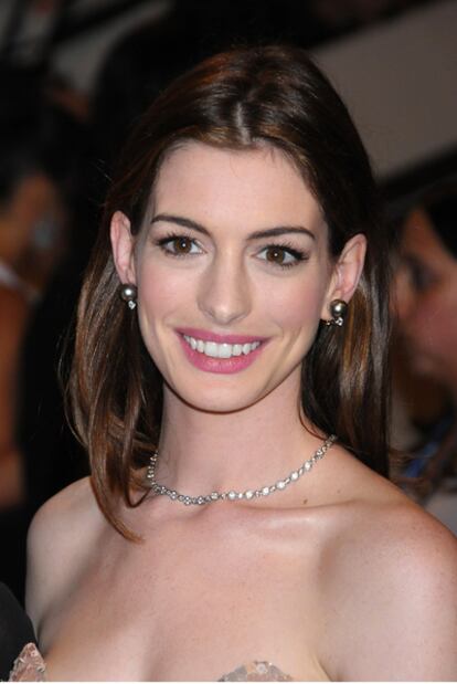 La actriz Anne Hathaway, en una aparición pública en Nueva York el pasado mayo.