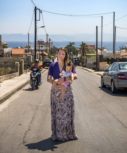 Vicky Voukena, superviviente de los incendios de julio de 2018.