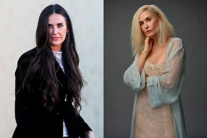 Demi Moore. La actriz, que ya revolucionó las redes hace escasos días con una imagen de su ecléctico baño, vuelve a impactar con una publicación en la que aparece de rubia. Está caracterizada como Linda, su personaje en la serie Brave New World, adaptación de la obra Un mundo feliz de Aldous Huxley. En una publicación posterior se aprecia que se trata de una peluca. No toca despedirse de su melena azabache.