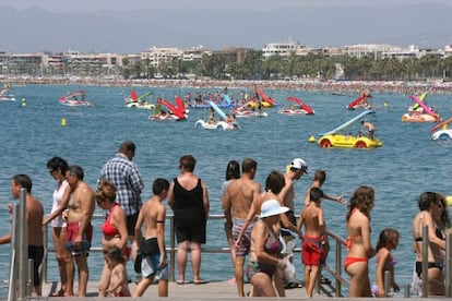 Imagen de la Playa de Levante de Salou 