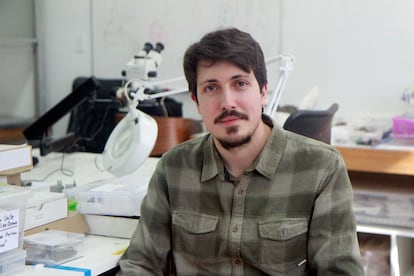 Hans Püschel, investigador de la Red Paleontológica de la Universidad de Chile.