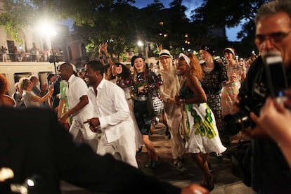 Desfile Cruise collection de Chanel en La Habana