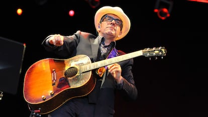 Elvis Costello, durante un concierto en Londres en 2014.