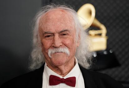 David Crosby en la última ceremonia de los Grammy, en Los Ángeles, el 26 de enero de 2020.