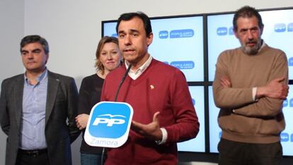 Martínez Maillo durante una rueda de prensa en Zamora.