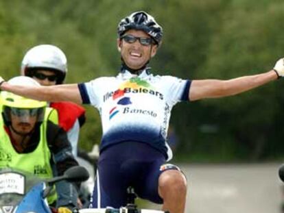 Francisco Mancebo celebra la victoria en el Campeonato de España.