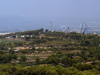 Los terrenos en los que se ubicar&aacute; BCN World, entre los municipios de Salou y Vila-seca. 