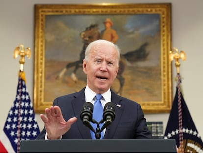 Joe Biden comparece sobre el oleoducto de Colonial en la Casa Blanca