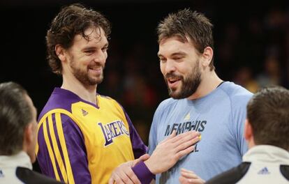 Pau y Marc Gasol, en 2013.