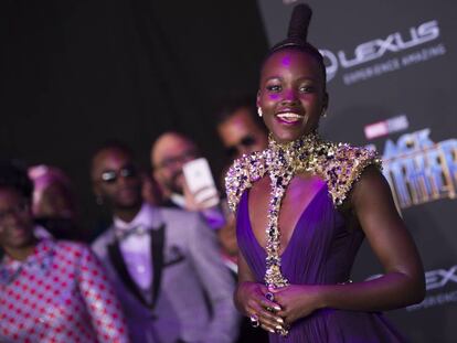 Lupita Nyong&rsquo;o, en el estreno de &#039;Black Panther&#039; en Los &Aacute;ngeles el pasado 29 de enero