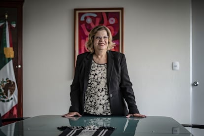 Gasman, en una de las salas del Inmujeres, en Ciudad de México.