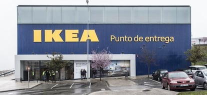 Punto de entrega de Ikea en Navarra.