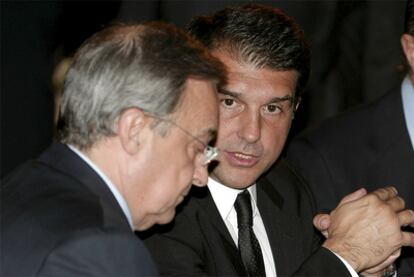 Florentino Pérez y Joan Laporta, presidentes del Madrid y el Barcelona.