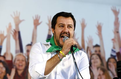 El l&iacute;der de la Liga Norte, Matteo Salvini. 