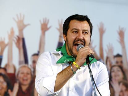 El l&iacute;der de la Liga Norte, Matteo Salvini. 