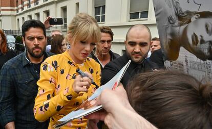 La cantante Taylor Swift en París el pasado 25 de mayo.