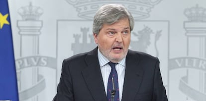Rueda de prensa de Iñigo Méndez de Vigo tras el Consejo de Ministros.