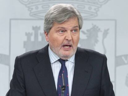 Rueda de prensa de Iñigo Méndez de Vigo tras el Consejo de Ministros.