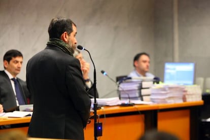 Iñaki González, durante una declaración en la causa seguida contra él en la Audiencia de Bizkaia.