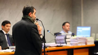 Iñaki González, durante una declaración en la causa seguida contra él en la Audiencia de Bizkaia.