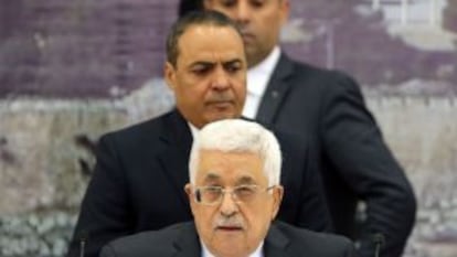 Mahmud Abbas, en Ramal&aacute; el 10 de diciembre. 