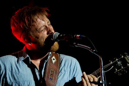 Dan Auerbach, en un momento de intensidad durante el concierto de su banda, The Black Keys.