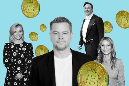 Reese Witherspoon, Matt Damon, Elon Musk, Gwyneth Paltrow, cryptocurrencies