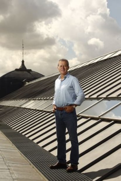 Juan Pablo Rodríguez Frade en la cubierta del Museo Arqueológico Nacional, en Madrid.