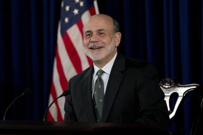 El presidente de la Reserva Federal, Ben Bernanke.