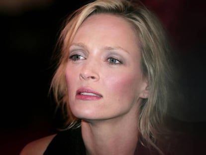 Uma Thurman na pré-estreia do filme ‘B Cool’, em Londres.