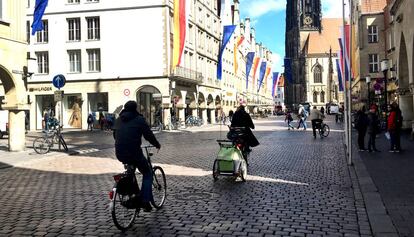 Vista del centro histórico de la ciudad alemana de Münster.