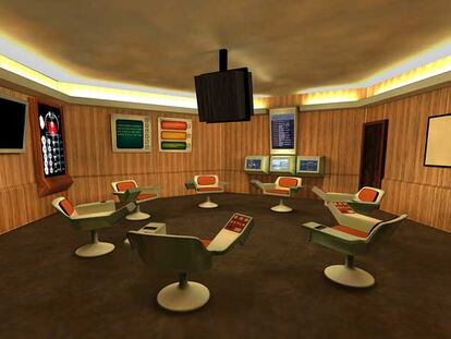 Instalación <i>Cibersyn opsroom.</i>
