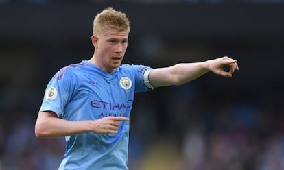 Kevin De Bruyne, con el Manchester City.