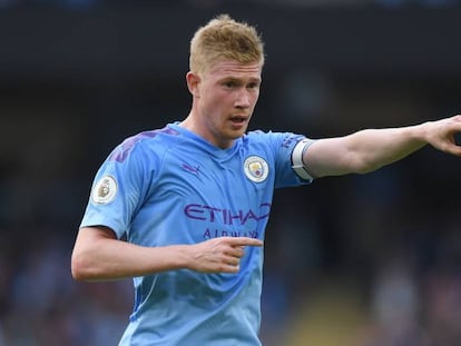 Kevin De Bruyne, con el Manchester City.