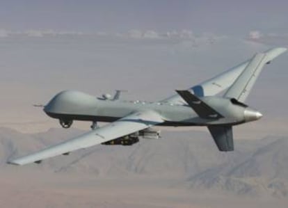 Imagen del MQ-9 Reaper, de la firma estadounidense General Atomics.