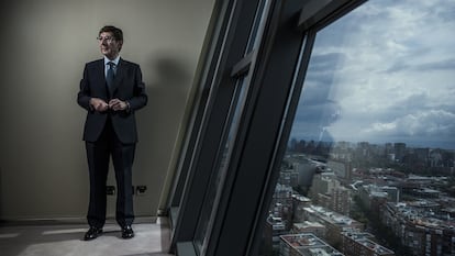 The president of Bankia, José Ignacio Goirigolzarri, at the company’s headquarters in Madrid.