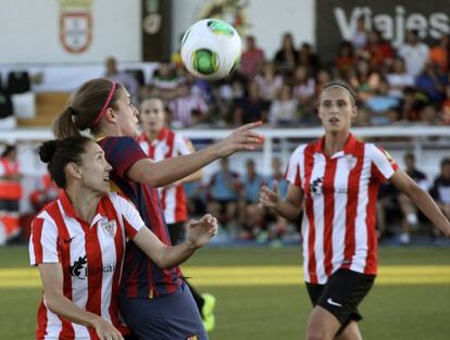 Una imagen de la final de la Copa de la Reina de fútbol femenino entre Barcelona y Athletic.
