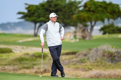 Brian Niccol, el nuevo CEO de Starbucks, en un torneo de golf.