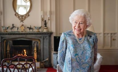 La reina Isabel II de Inglaterra, en el Castillo Windsor.