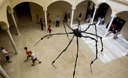 'Araña' (1996), de Louise Bourgeois, en el Museo Picasso Málaga.