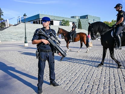 Despliegue de seguridad durante la cumbre de jefes de Estado y de gobierno de la UE celebrada el pasado octubre en Granada.