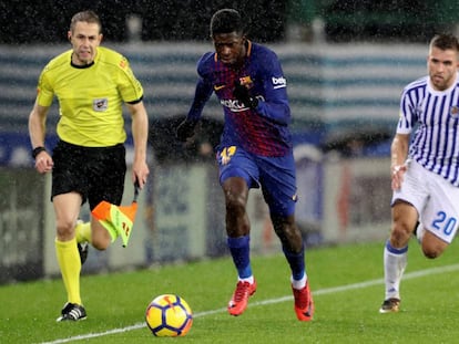 Dembélé, en Anoeta.