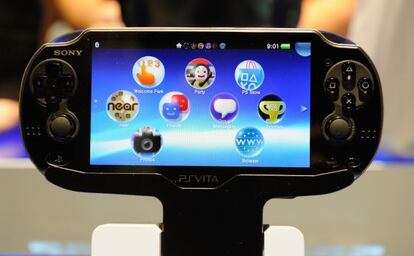Presentaci&oacute;n de la consola de Sony PS Vita, en la feria CES de Las Vegas.
