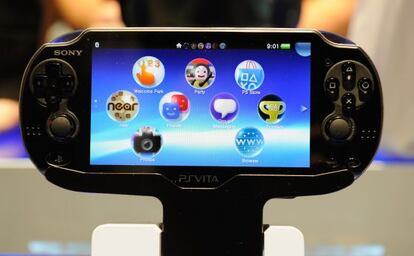 Presentación de la consola de Sony PS Vita, en la feria CES de Las Vegas.