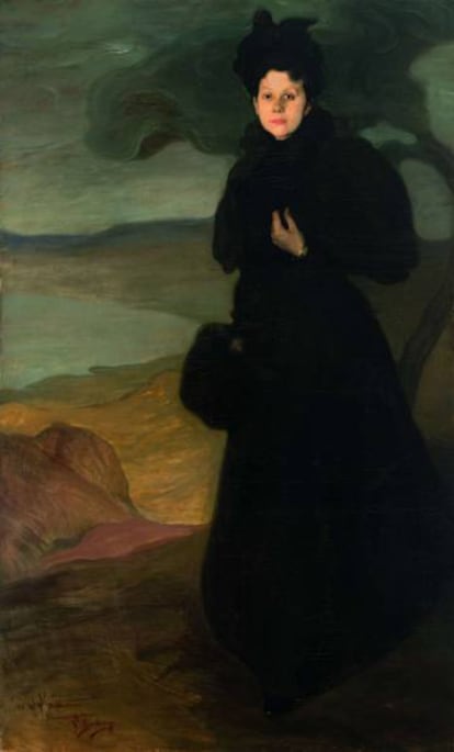 Retrato de Mademoiselle Valentine Dethomas, de Zuloaga.