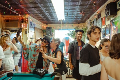 El interior del ⁣Caribbean Social Club en Williamsburg, Brooklyn, el 16 de junio de 2024.