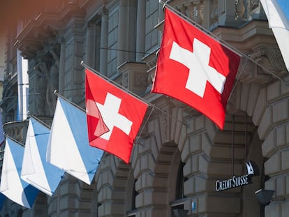 Credit Suisse headquarters on Paradeplatz in Zurich